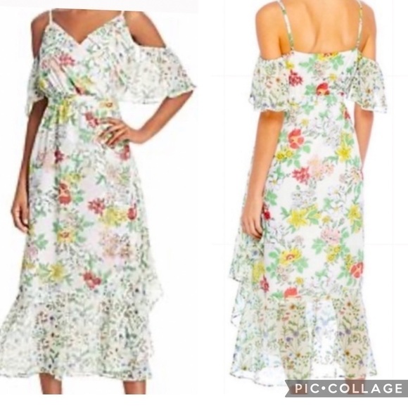 Nanette Lepore Women's Floral Cold Shoulder Dress - Picture 1 of 16